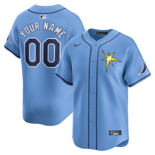 Tampa Bay Rays   Alternate Limited Custom Jerseyu00c2u00a0u00e2u20acu201c Light Blue