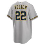 Christian Yelich Milwaukee Brewers  Alternate Replica Player Jersey - Gray
