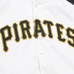 Roberto Clemente Pittsburgh Pirates Mitchell & Ness Cooperstown Collection Legends Lightweight Satin Raglan Full-Snap Jacket - White/Black
