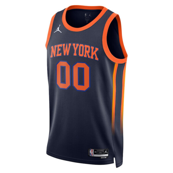 New York Knicks 2023/24 Statement Swingman Custom Men Jersey - Navy