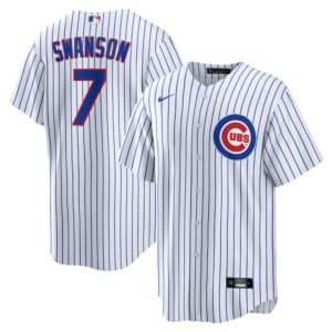 Dansby Swanson Chicago Cubs  Replica Player Jersey - White