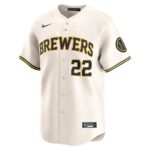 Christian Yelich Milwaukee Brewers  Youth Home Limited Player Jersey - Cream