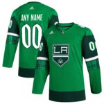 Los Angeles Kings adidas St. Patrick's Day Authentic Custom Jersey - Kelly Green