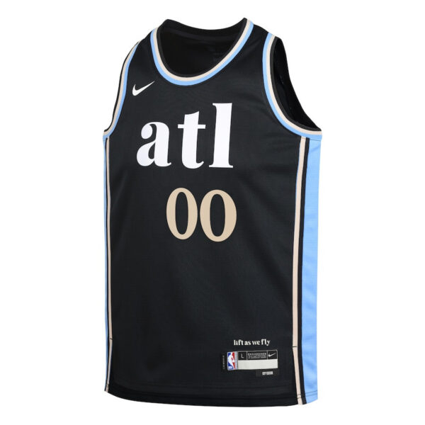 Atlanta Hawks 2023/24 City Edition Swingman Custom YOUTH Jersey - Black