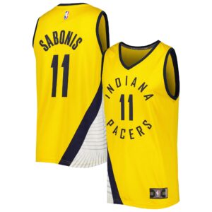 Domantas Sabonis Indiana Pacers Fanatics Fast Break Player Replica Jersey - Statement Edition - Gold