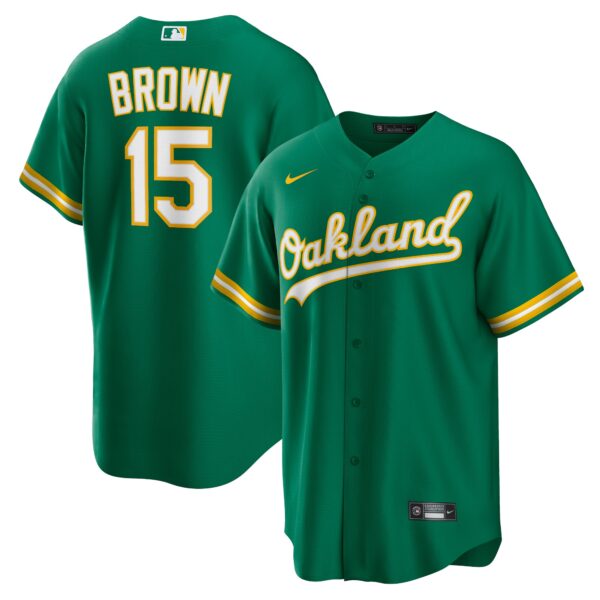 Seth Brown Oakland Athletics  Alternate Replica Jersey - Kelly Green