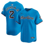 Jazz Chisholm Jr. 2 Miami Marlins Alternate Limited Men Jersey - Blue