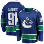 Nikita Zadorov Vancouver Canucks Fanatics Home Premier Breakaway Player Jersey - Blue