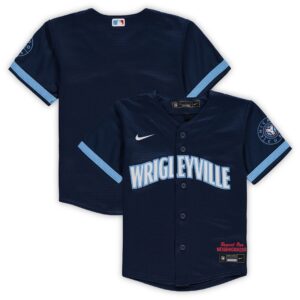 Chicago Cubs  Toddler MLB City Connect Replica Team Jersey - Navy