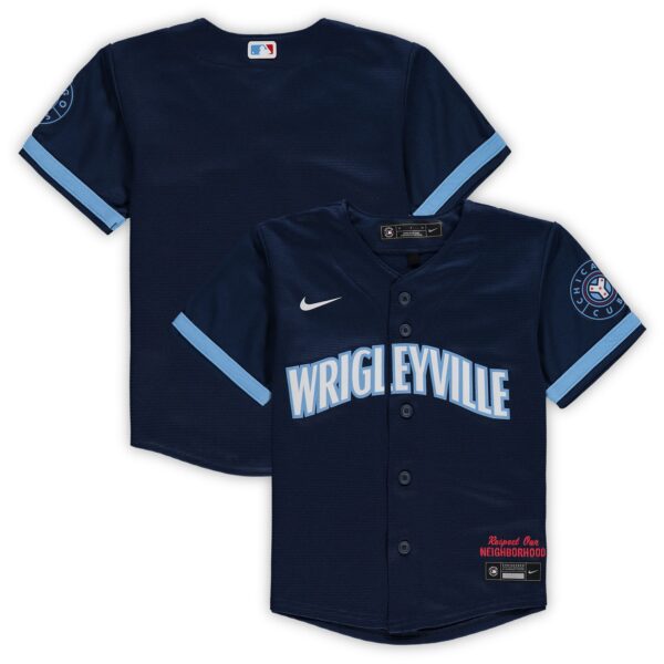Chicago Cubs  Toddler MLB City Connect Replica Team Jersey - Navy