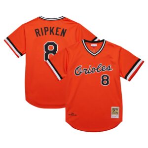 Cal Ripken Jr. Baltimore Orioles Mitchell & Ness 2001 Cooperstown Collection Authentic Throwback Jersey - Orange
