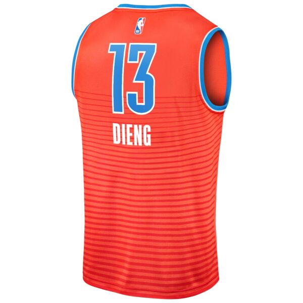 Ousmane Dieng Oklahoma City Thunder Fanatics Fast Break Replica Player Jersey - Statement Edition - Orange