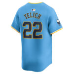 Christian Yelich 22 Milwaukee Brewers City Connect Limited Men Jersey - Powder Blue
