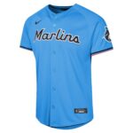 Jazz Chisholm Jr. Miami Marlins  Youth Alternate Limited Player Jerseyu00c2u00a0u00e2u20acu201c Blue