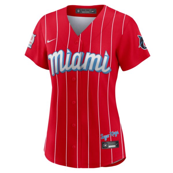 Miami Marlins  Women's City Connect Replica Jersey - Red