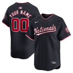 Washington Nationals   Alternate Limited Custom Jerseyu00c2u00a0u00e2u20acu201c Navy