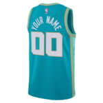 Charlotte Hornets 2023/24 City Edition Swingman Custom Jersey - Teal