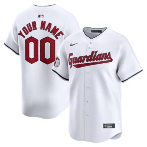 Cleveland Guardians  Youth Home Limited Custom Jersey - White