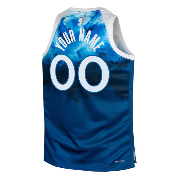 Minnesota Timberwolves 2023/24 City Edition Swingman Custom YOUTH Jersey - Blue