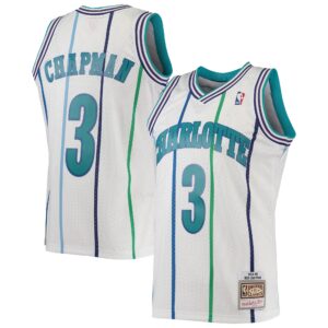 Rex Chapman Charlotte Hornets Mitchell & Ness 1988/89 Hardwood Classics Swingman Jersey - White