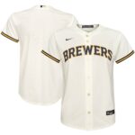 Milwaukee Brewers  Youth Home Replica Team Jersey - Cream