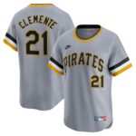 Roberto Clemente Pittsburgh Pirates  Throwback Cooperstown Collection Limited Jersey - Gray