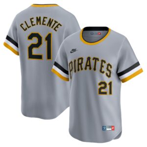 Roberto Clemente Pittsburgh Pirates  Throwback Cooperstown Collection Limited Jersey - Gray