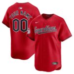 Cleveland Guardians   Alternate Limited Custom Jerseyu00c2u00a0u00e2u20acu201c Red