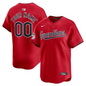 Cleveland Guardians   Alternate Limited Custom Jerseyu00c2u00a0u00e2u20acu201c Red
