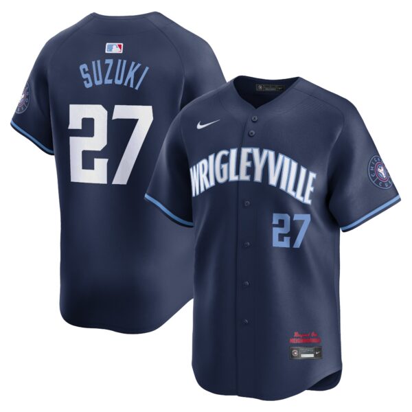 Seiya Suzuki Chicago Cubs  City Connect Limited Player Jersey - Navy