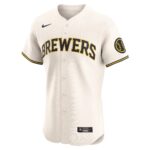 Milwaukee Brewers  Home Elite Jersey - Cream