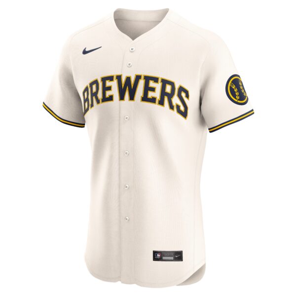 Milwaukee Brewers  Home Elite Jersey - Cream