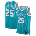 P.J. Washington Jr. 25 Charlotte Hornets Unisex Swingman Jersey - Icon Edition - Teal