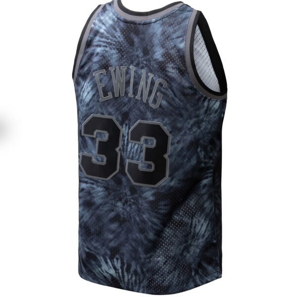 Patrick Ewing New York Knicks Mitchell & Ness Hardwood Classics 1991/92 Tie-Dye Swingman Jersey - Black