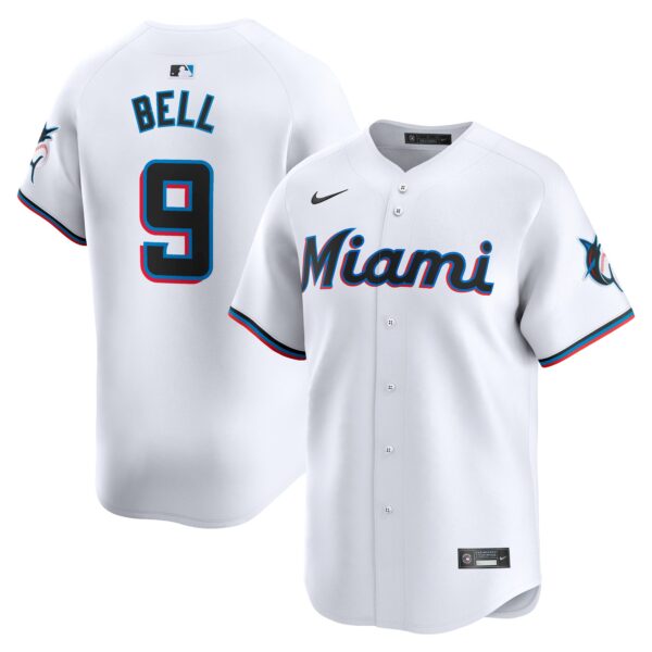 Josh Bell Miami Marlins  Home Limited Player Jersey - White