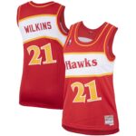 Dominique Wilkins Atlanta Hawks Mitchell & Ness Women's  Hardwood Classics Swingman Jersey - Red