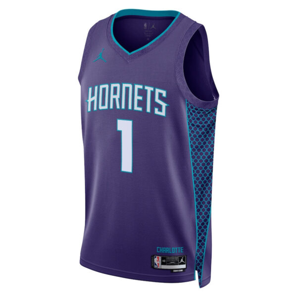 LaMelo Ball 1 Charlotte Hornets Unisex Swingman Jersey - Statement Edition - Purple
