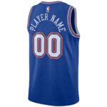 New York Knicks Jordan Brand Swingman Custom Jersey - Statement Edition - Blue