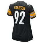 James Harrison 92 Pittsburgh Steelers Women Retired Game Jersey - Black