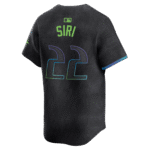 Jose Siri 22 Tampa Bay Rays 2024 City Connect Limited Men Jersey - Charcoal