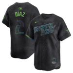 Yandy Diaz 2 Tampa Bay Rays 2024 City Connect Limited Men Jersey - Charcoal