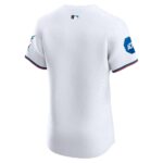 Miami Marlins  Home Elite Patch Jersey - White