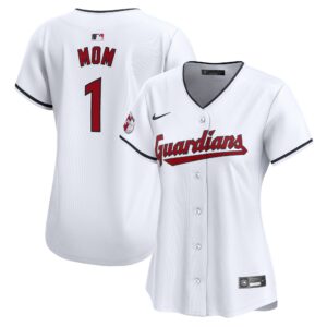 Cleveland Guardians  Women's #1 Mom Home Limited Jersey - White