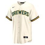 Milwaukee Brewers  Home Blank Replica Jersey - Cream
