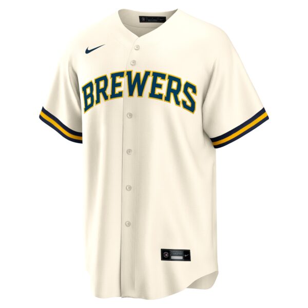 Milwaukee Brewers  Home Blank Replica Jersey - Cream