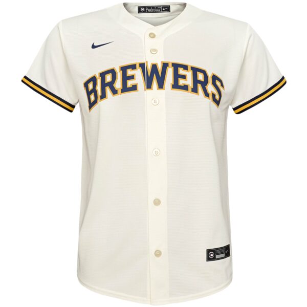Milwaukee Brewers  Youth Home Replica Team Jersey - Cream
