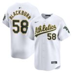 Paul Blackburn Oakland Athletics  Home Limited Player Jersey - White