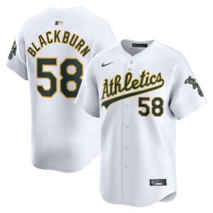 Paul Blackburn Oakland Athletics  Home Limited Player Jersey - White