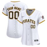 Pittsburgh Pirates  Women's Home Limited Custom Jersey - White