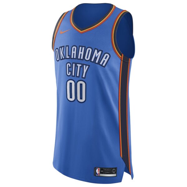Oklahoma City Thunder  Authentic Custom Jersey Blue - Icon Edition